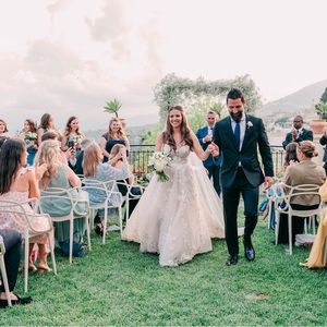 Wedding Dress by Martina Liana, dress: 1342, color: ivory/moscato/honey. Zip up